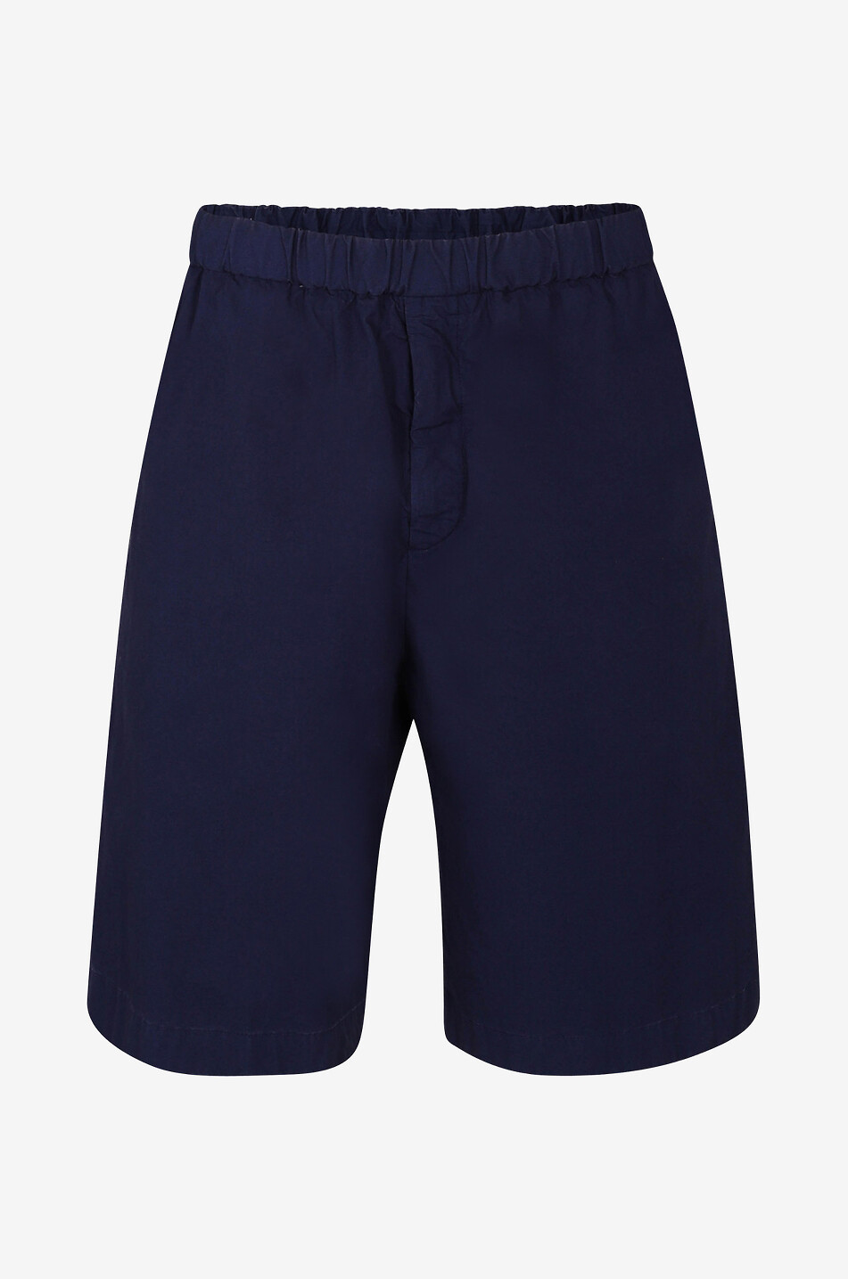 JIL SANDER Bermuda en toile de coton bio teint Homme BLEU FONCE 1