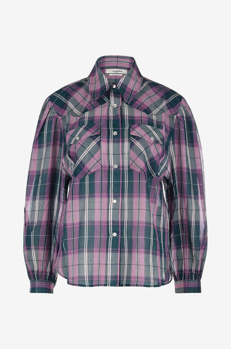 Bethany checked oversize cotton shirt