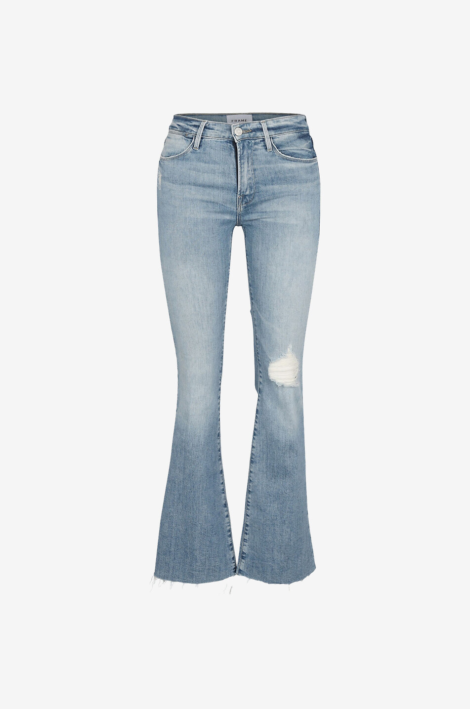 Jean bootcut en coton Le Pixie High Flare Degradable
