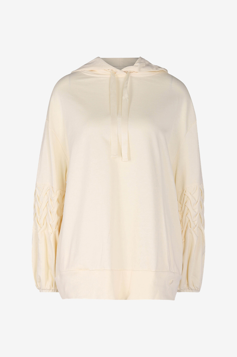 Kapuzensweatshirt mit Zopf-Detail Fleurette