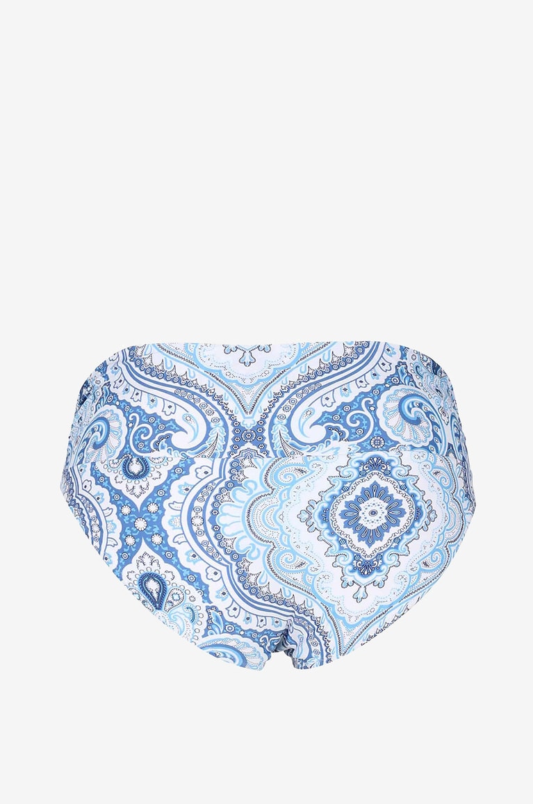 MELISSA ODABASH Bel Air Paisley embellished lycra bikini bottoms Women BLUE 2