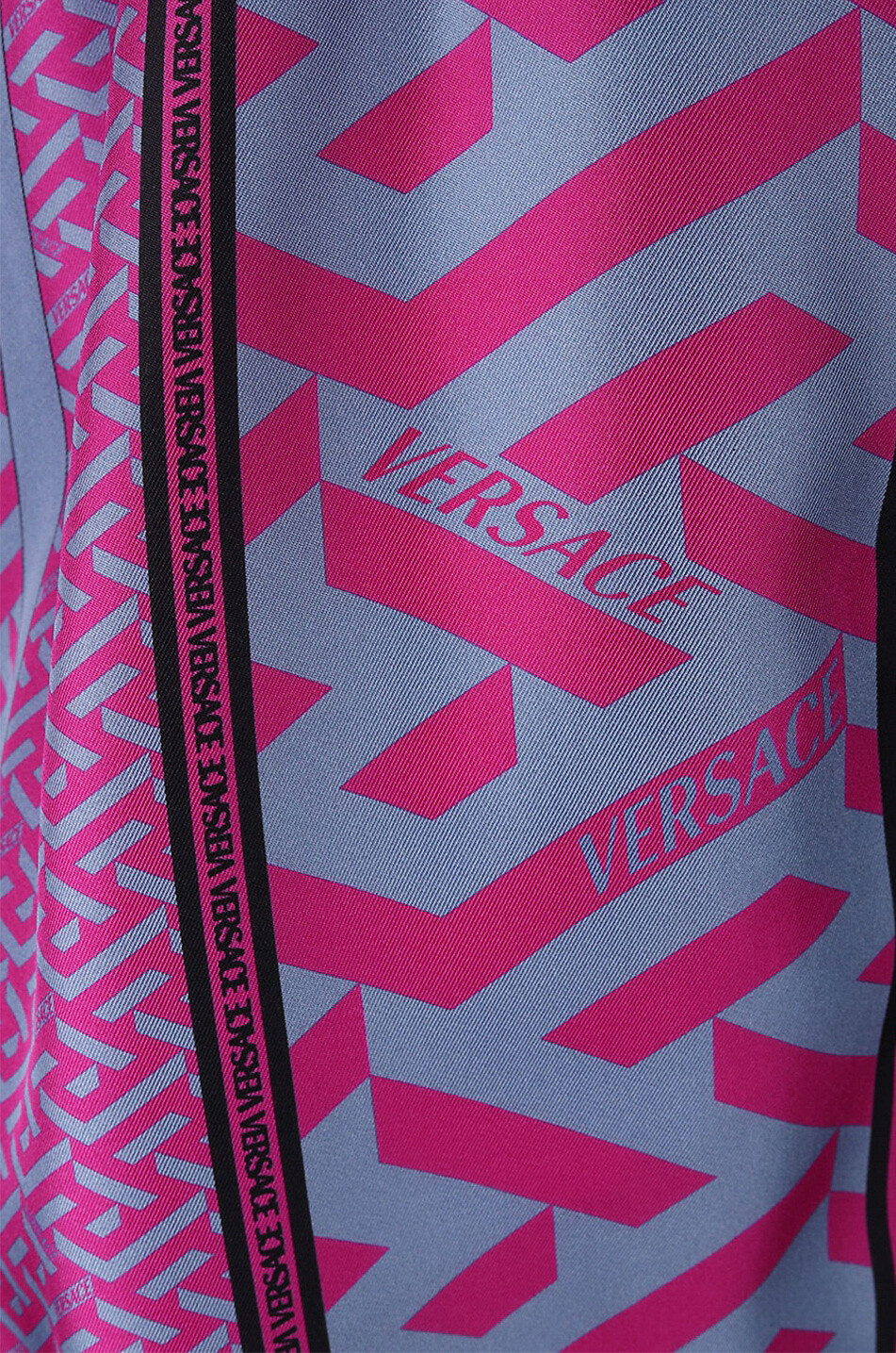 VERSACE La Greca College Fit silk twill Bermuda shorts Men PINK 3