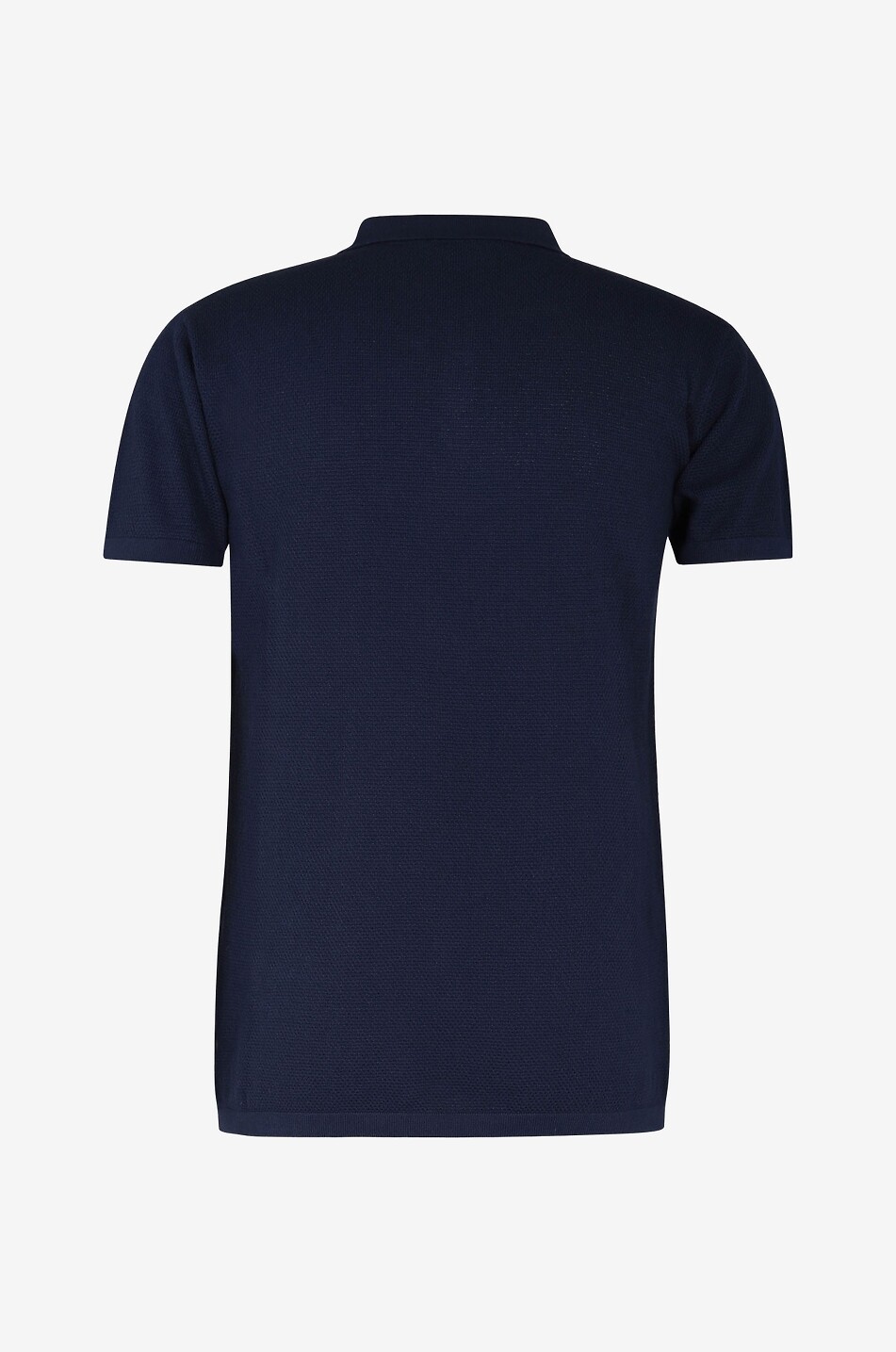 DANIELE FIESOLI Polo texturé à manches courtes en coton Homme BLEU FONCE 2