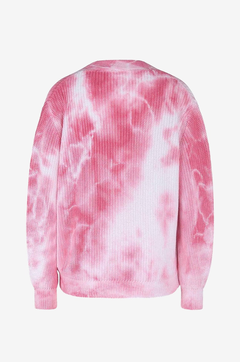 GRAN SASSO Cardigan aus Baumwolle mit Tie-Dye-Print Damen ROSA 2