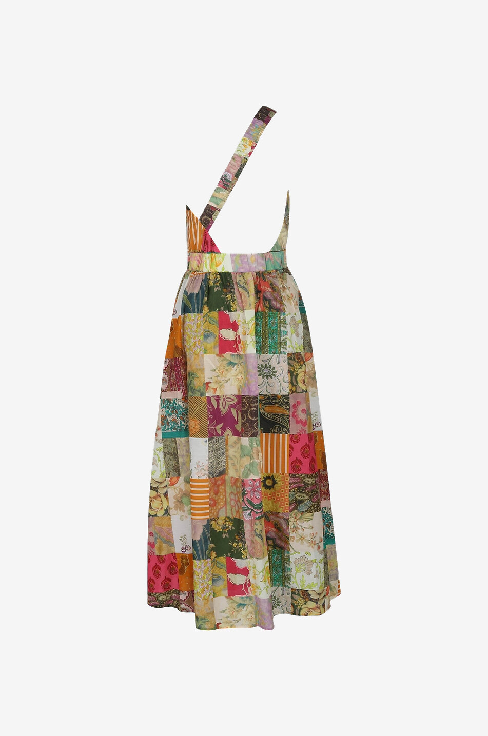 ALEMAIS Robe longue en coton et soie Hattie Femme MULTICOLORE 2