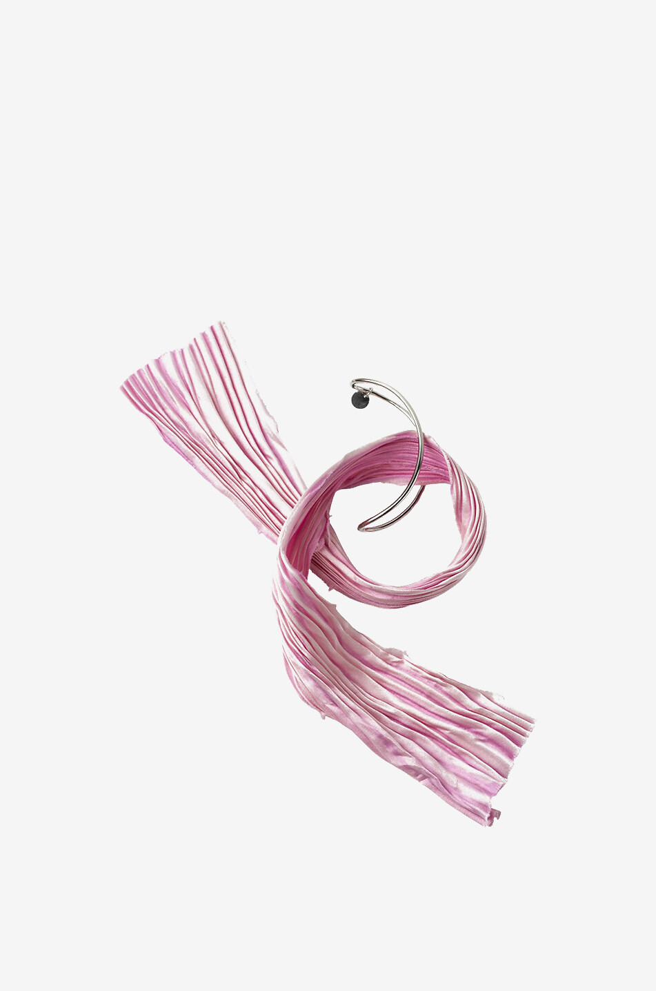 Bracelet sur ruban en argent Demie XL