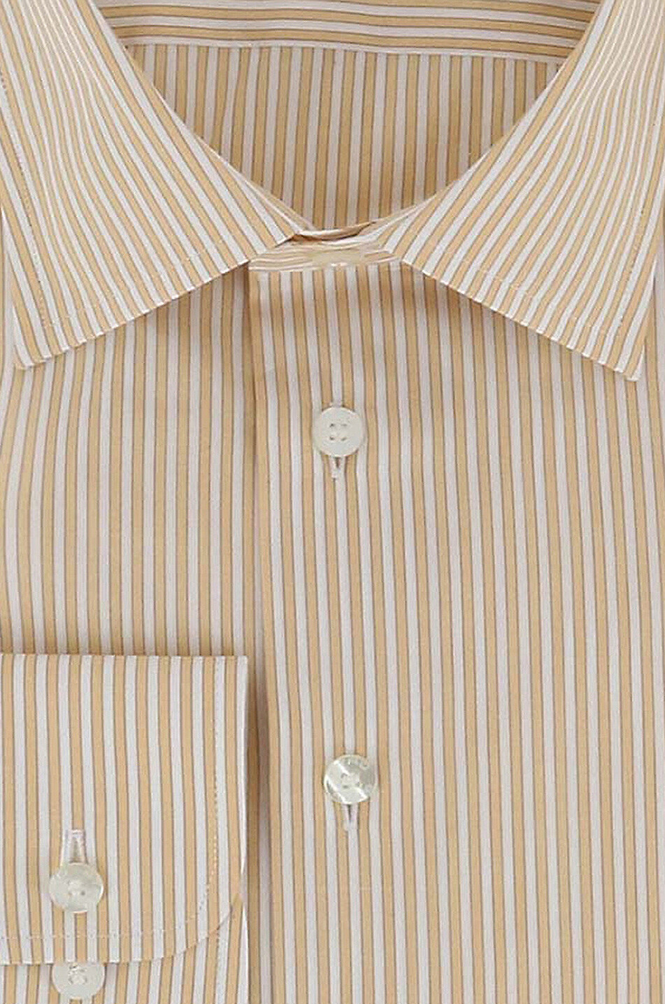 ETRO Long-sleeved finely striped shirt Men LIGHT ORANGE 2