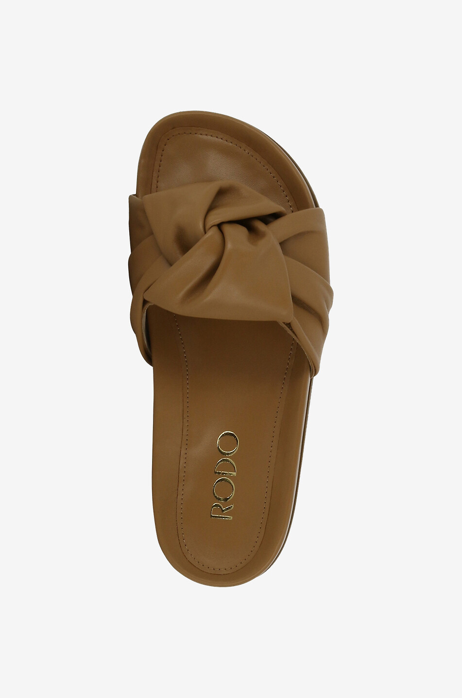 Sandales plates en cuir