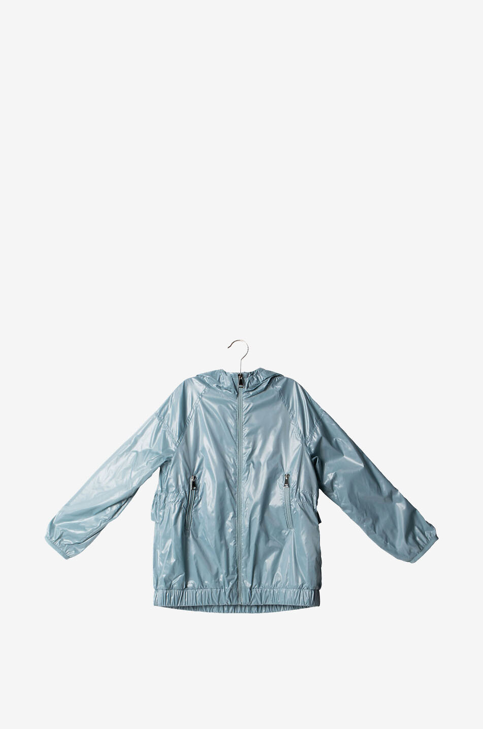 Windbreaker-Mädchenjacke aus Metallic-Nylon Tupeti