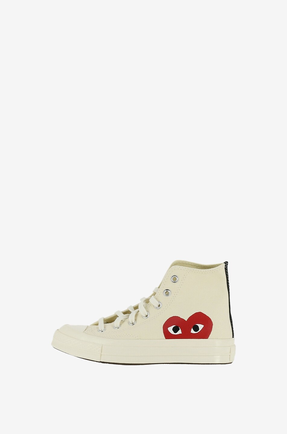 COMME DES GARCONS PLAY Hohe Canvas-Sneakers Chuck 70 Hi x CDG Damen WEISS 3