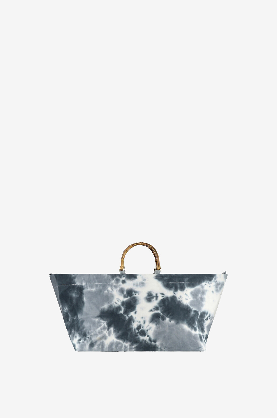 LA MILANESA Tie-Dye cotton tote bag Women GREY 3