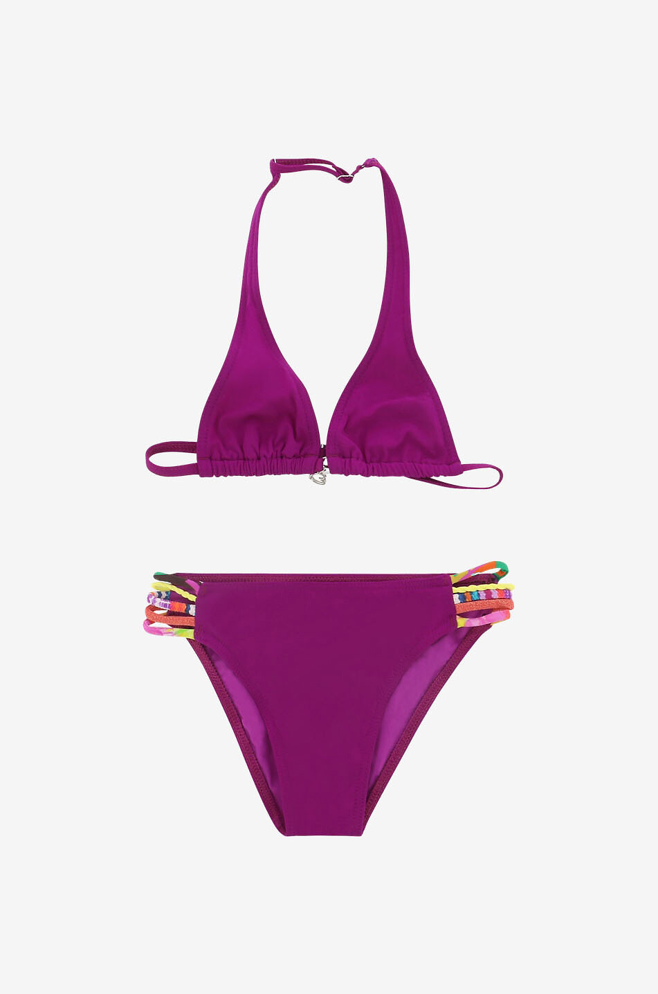 BANANA MOON Foster Spring girls' triangle bikini Unisex DARK PINK 1