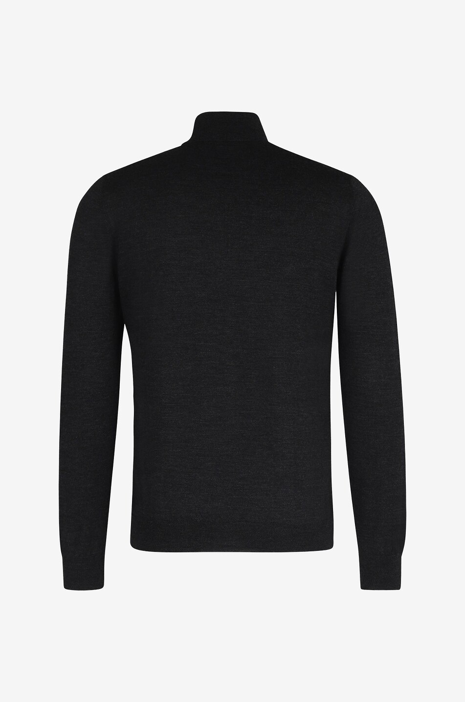 BONGÉNIE Feiner Rollkragenpullover aus Wolle und Seide Herren DUNKELGRAU 2