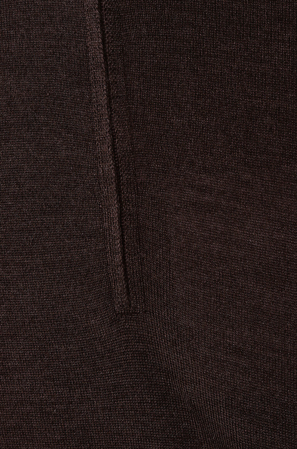 BONGÉNIE Feiner Pullover aus Wolle und Seide mit Halb-Zip-Stehkragen Herren BRAUN 3