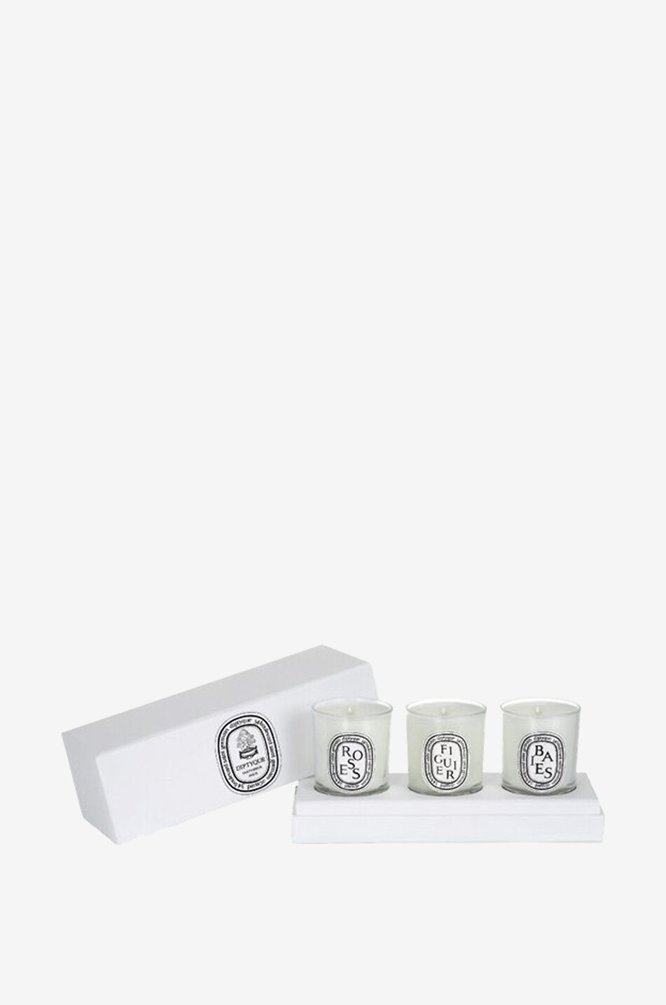 Geschenkset drei Minikerzen Baies Figuier Roses - 3 x 70 g