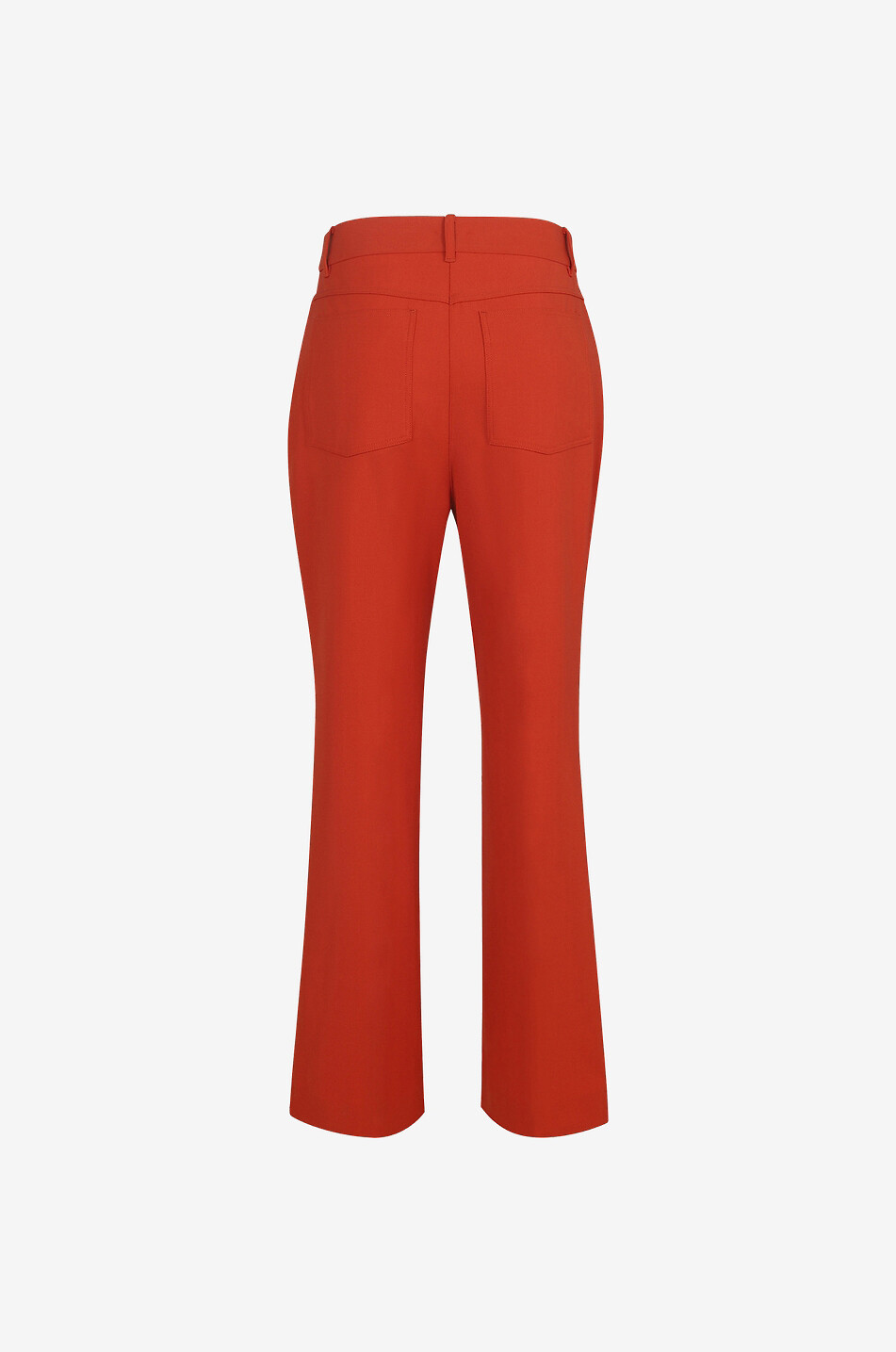 STELLA McCARTNEY Flared cropped sustainable twill trousers Women ORANGE 2