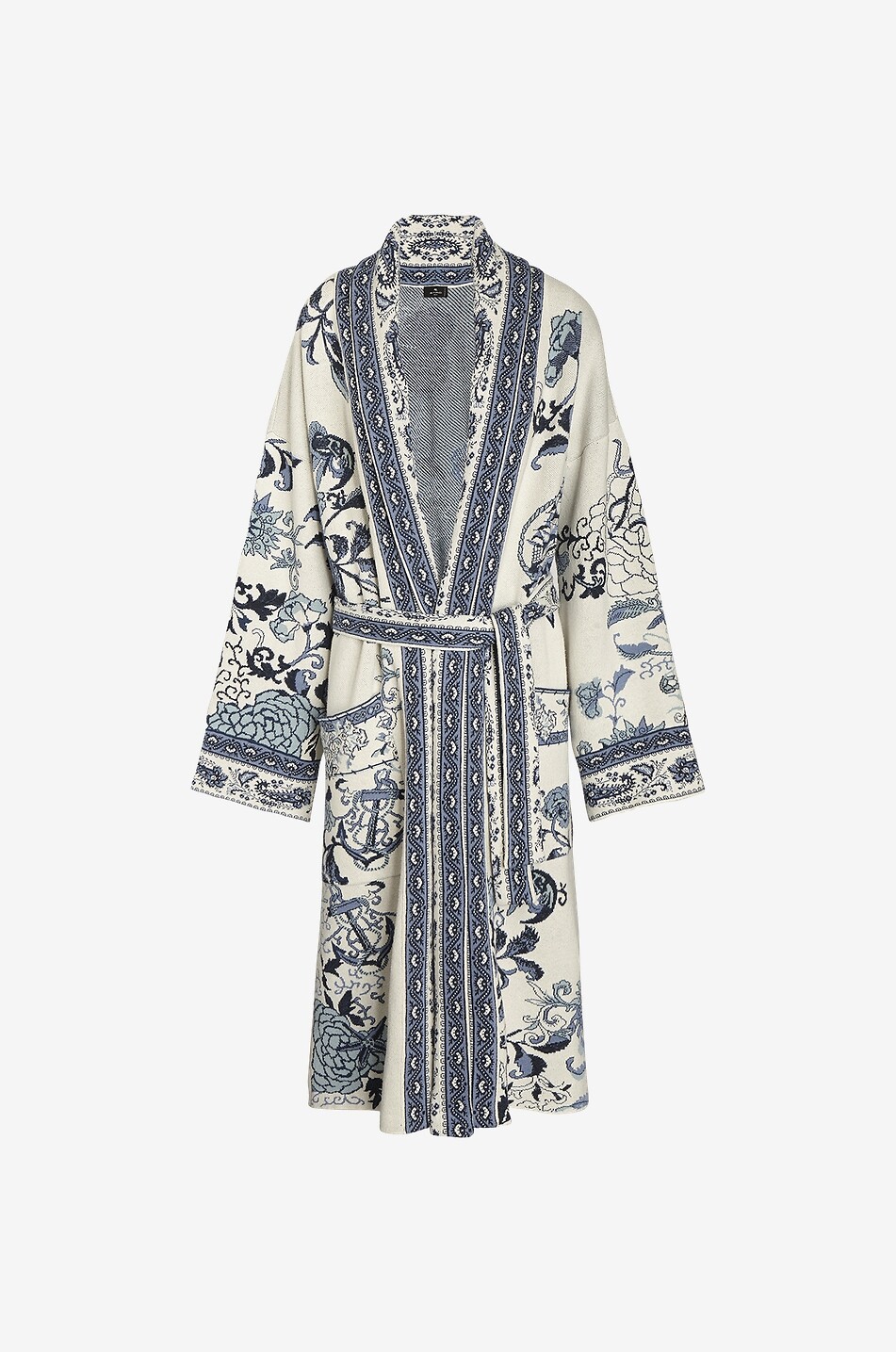 Dreiviertel-Jacquard-Strick-Mantel Old School Tattoo