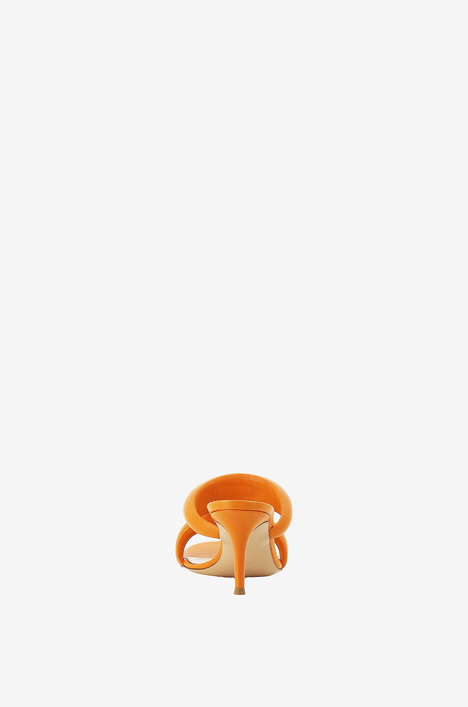 GIANVITO ROSSI Bijoux Slide 70 open nappa leather mules Women ORANGE 4