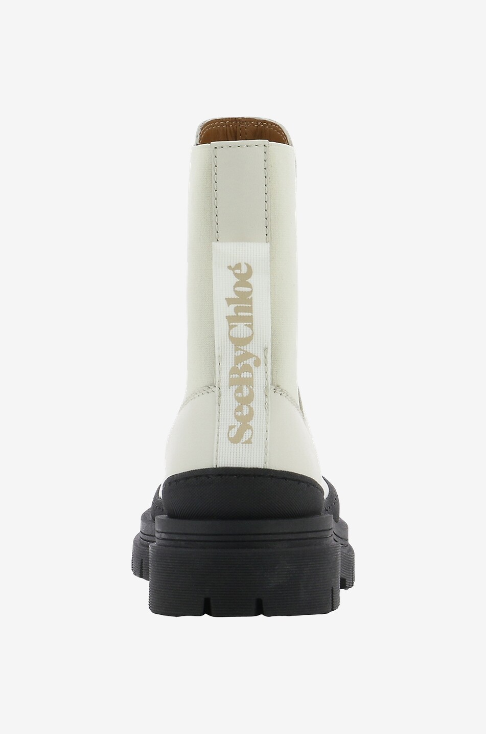 SEE BY CHLOE Alli 40 calf leather chelsea ankle boots Women EGGSHELL 4