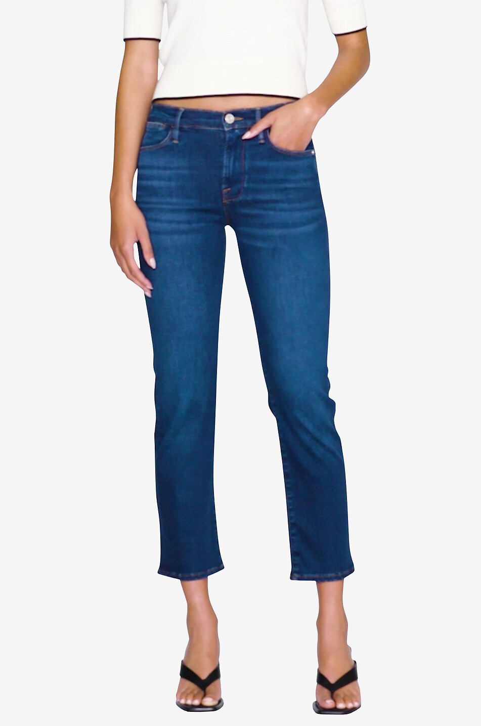 Jeans aus Baumwolle und Lyocell Le Skinny de Jeanne Stover