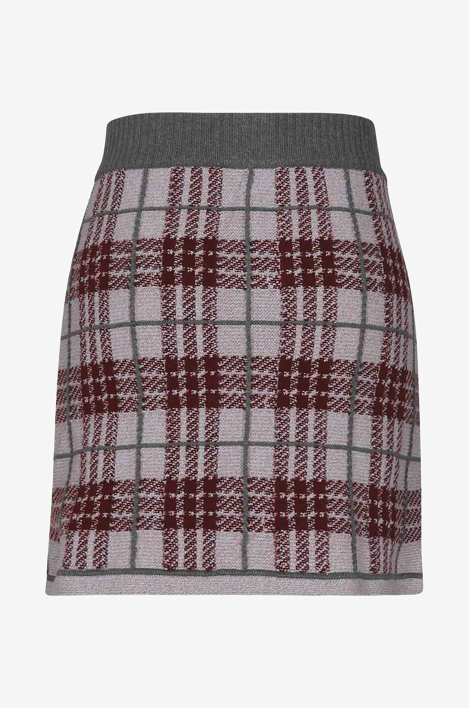 Jupe motif tartan en cachemire