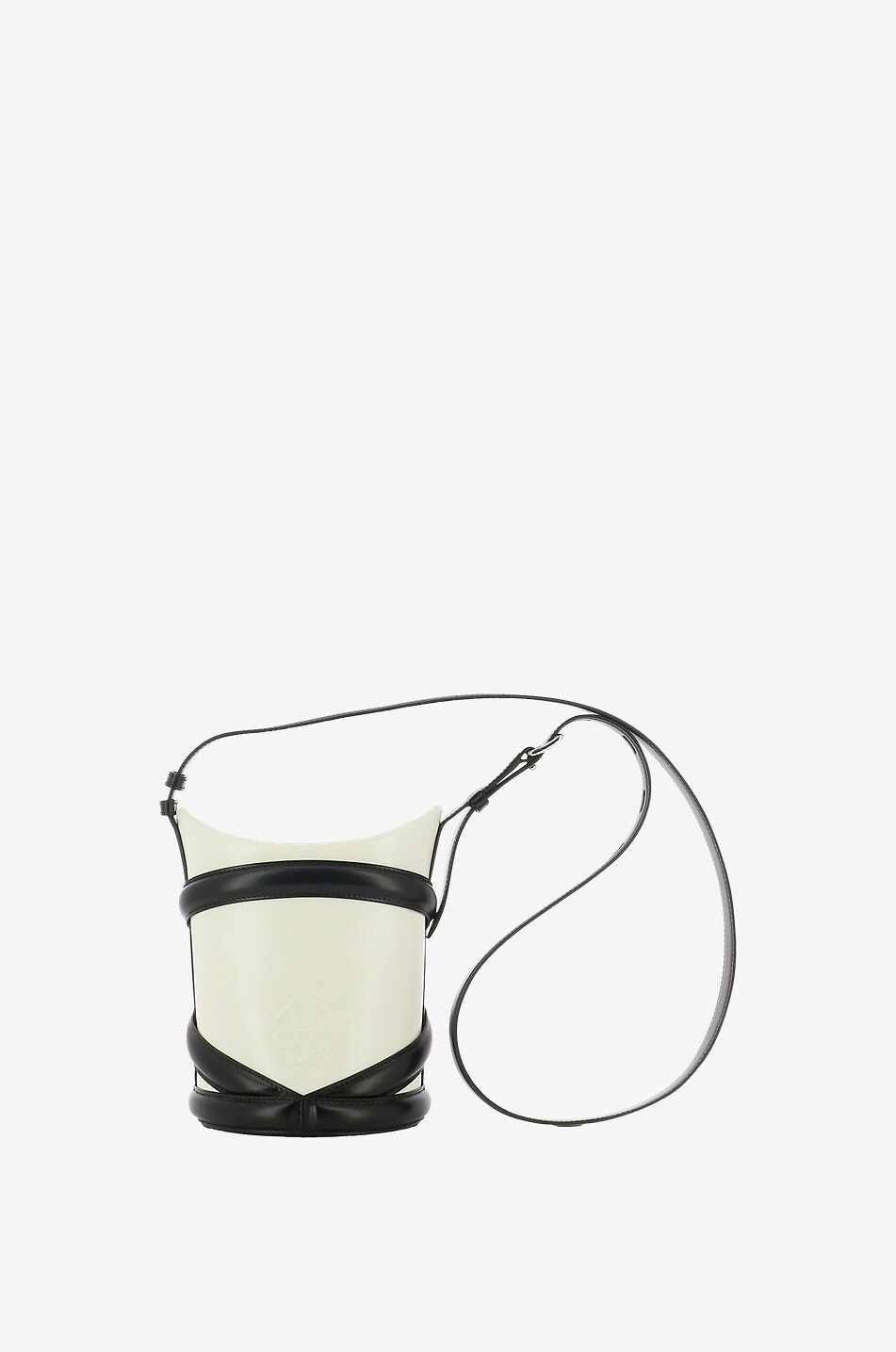 ALEXANDER McQUEEN Sac porté épaule en cuir lisse bicolore The Curve Femme MULTICOLORE 1
