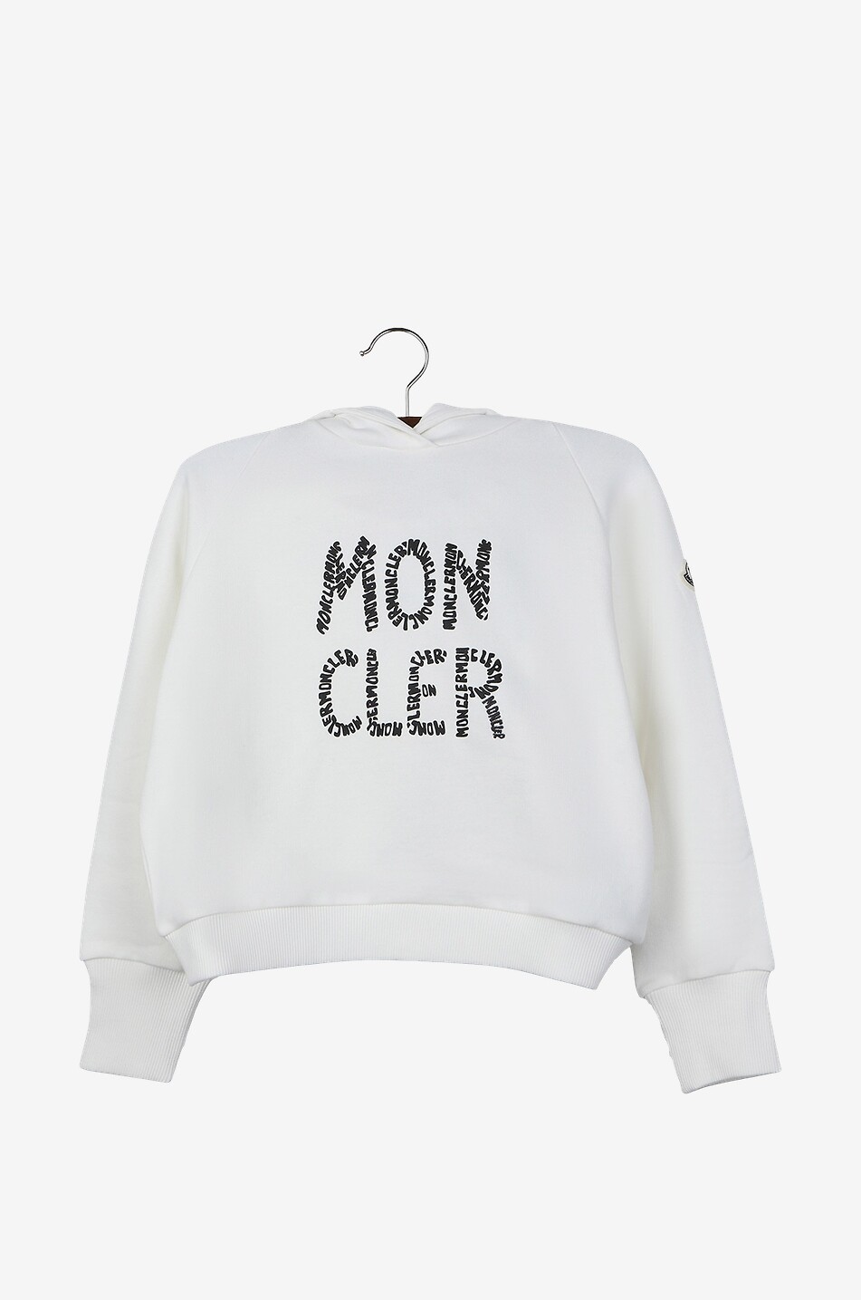 Sweat-shirt fille à capuche imprimé et brodé logo