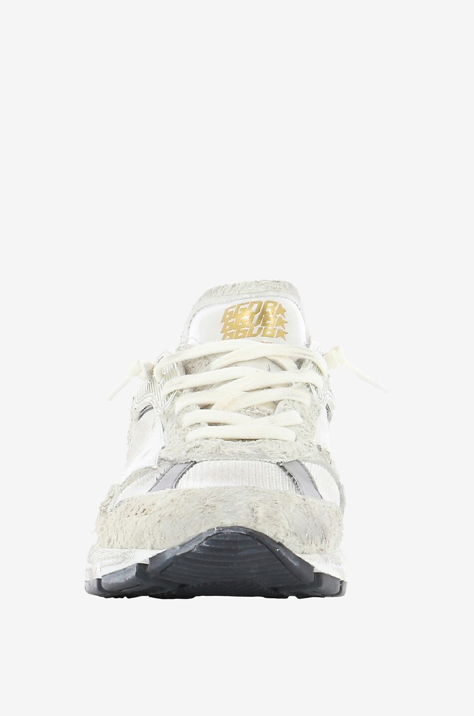 GOLDEN GOOSE Baskets en résille et daim Dad-Star Femme BLANC CASSE 2