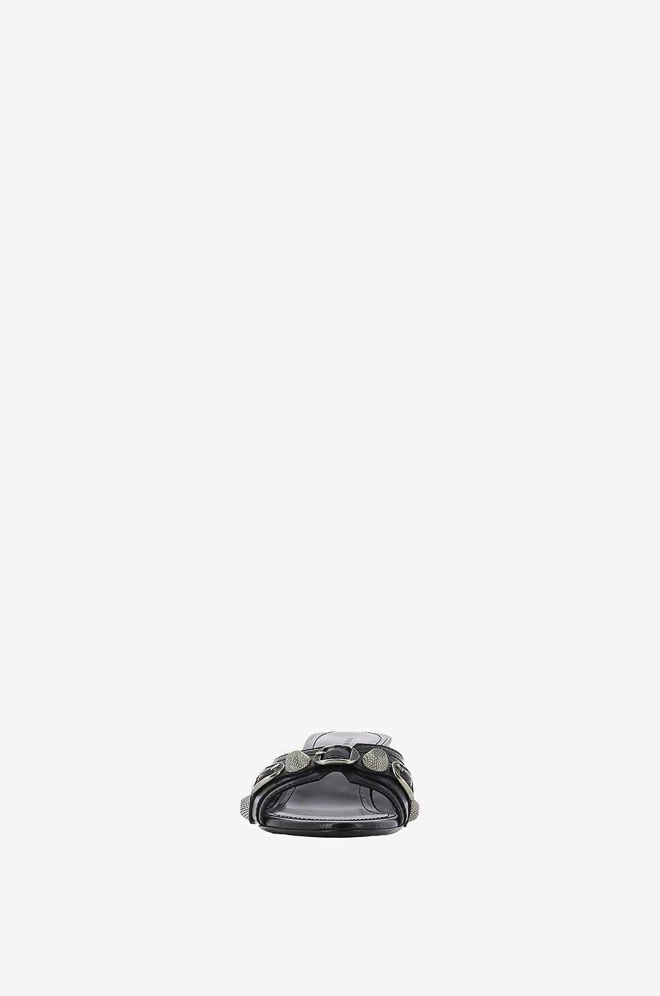 BALENCIAGA Pantoletten mit Absatz aus Arenaleder Cagole 50 Damen SCHWARZ 2