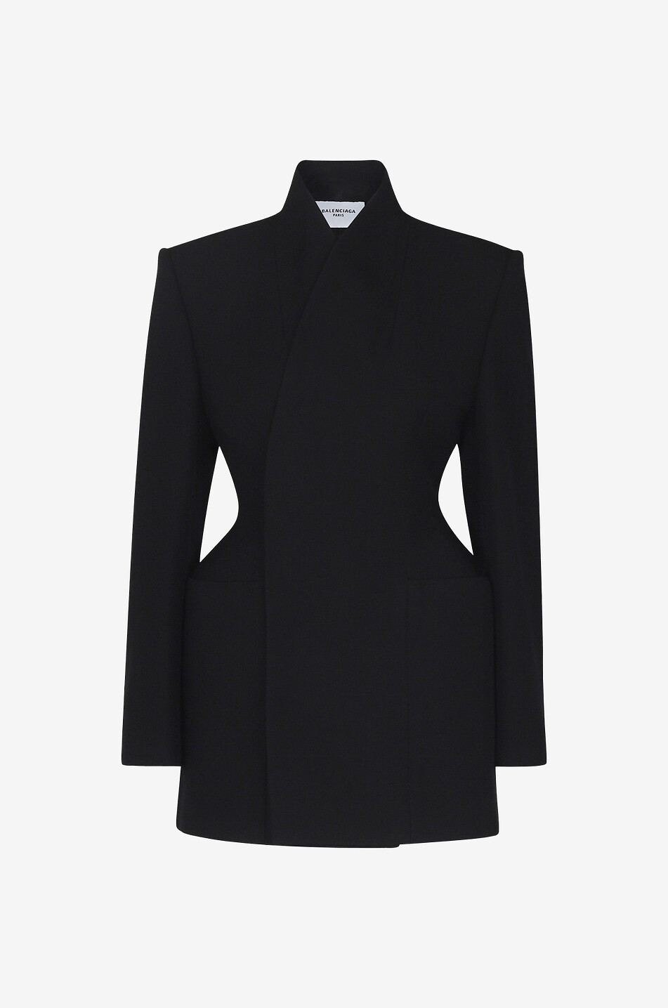 Minimal Hourglass double-breasted wool blazer