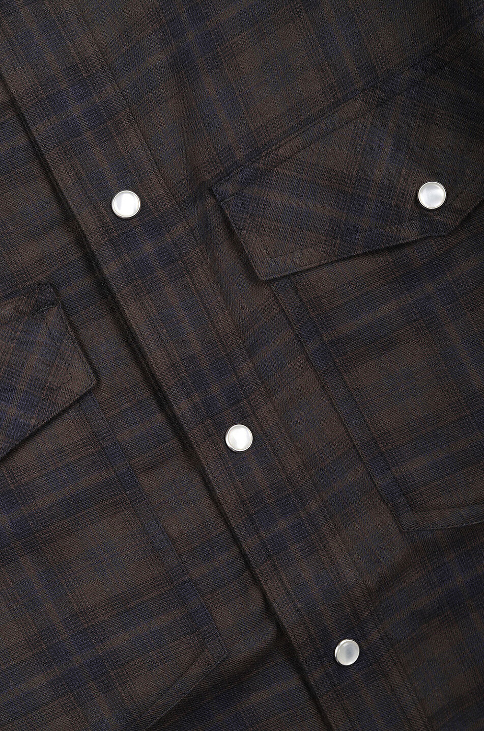 ISABEL MARANT Manem checked flannel shirt Men DARK KHAKI 3