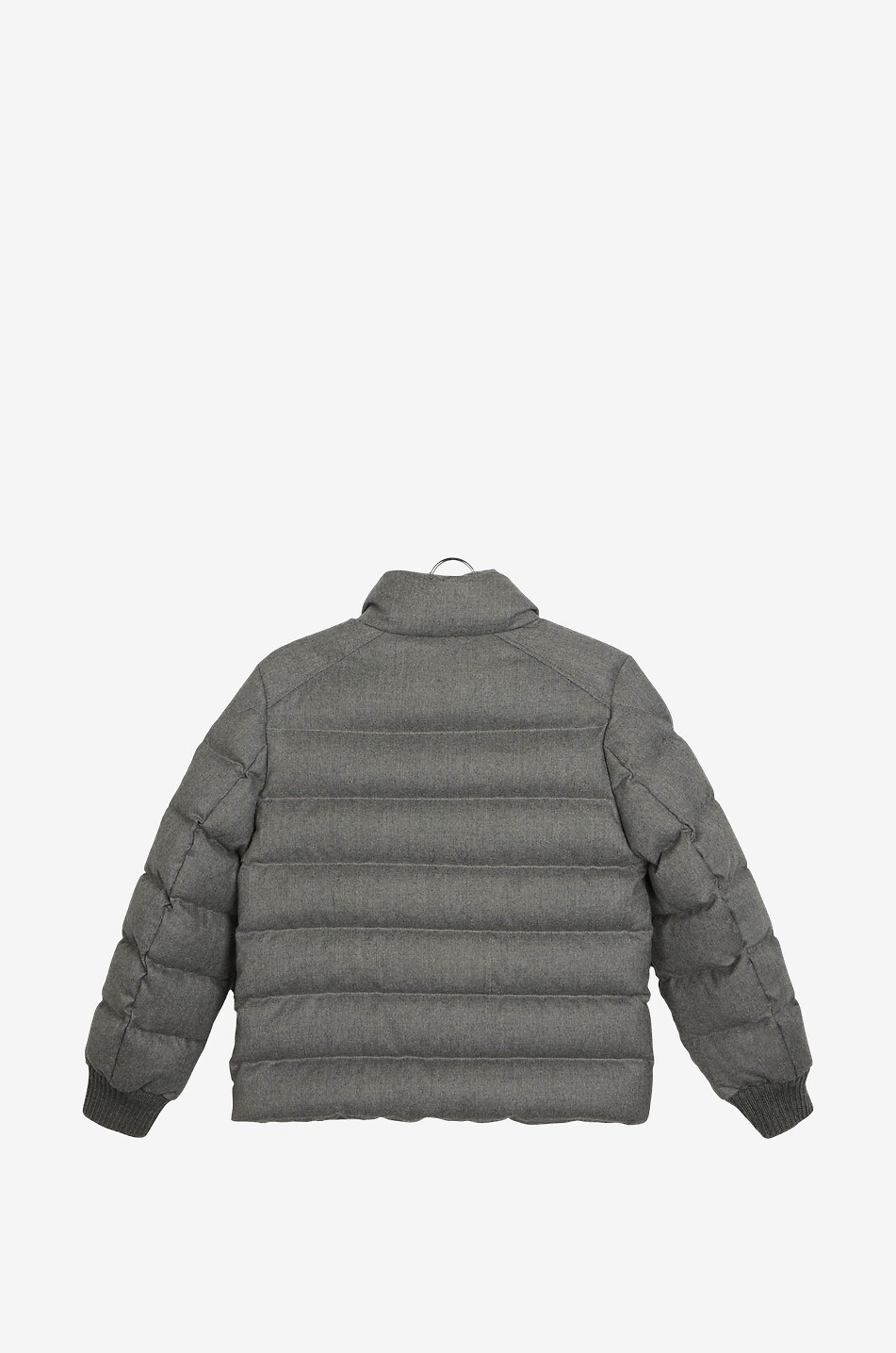 MONCLER Kurze Jungen-Daunenjacke aus Wolle Vord Junge GRAU 2