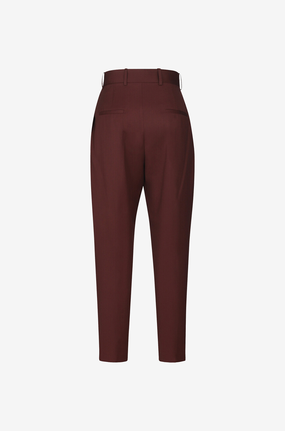 FABIANA FILIPPI Cropped cool virgin wool twill carrot trousers Women MEDIUM RED 2