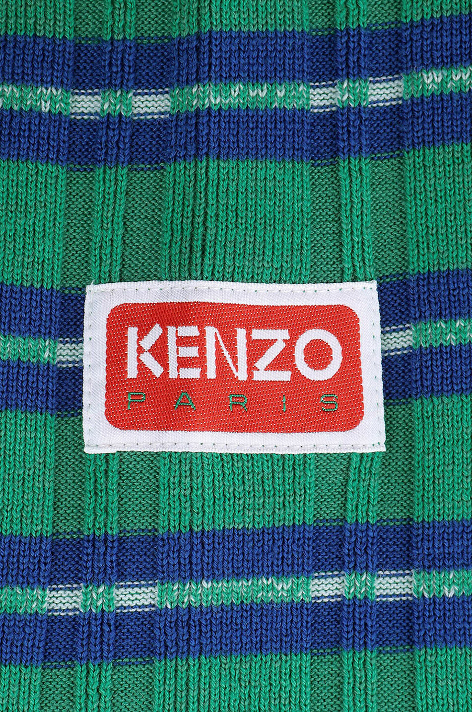 Striped wool jacquard jumper