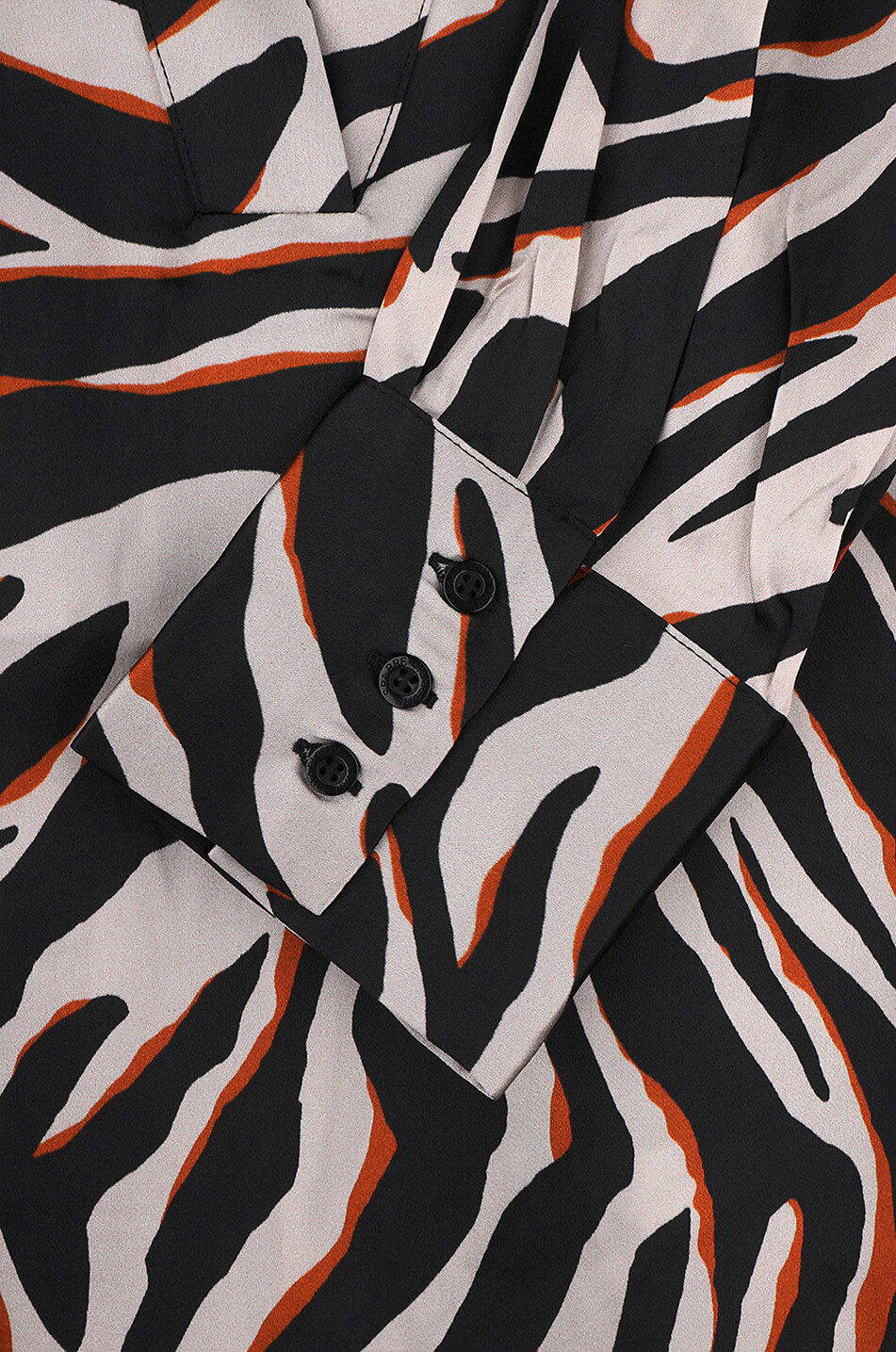 CHARLOTTE SPARRE COPENHAGEN Langarmbluse aus Seide Zebra Damen BUNT 3