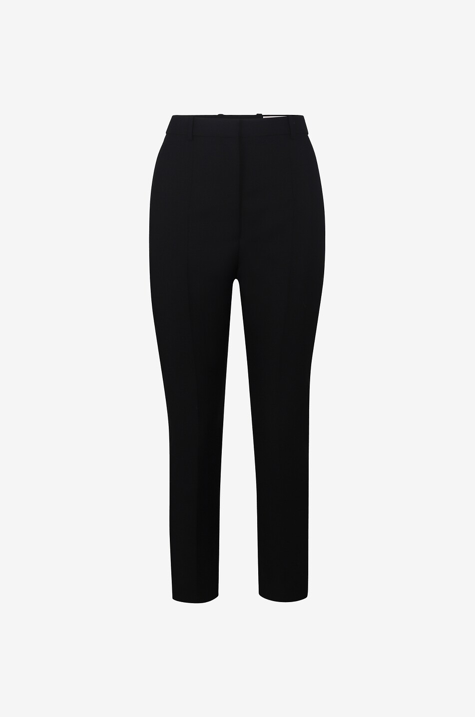 High-rise wool and mohair cigarette trousers