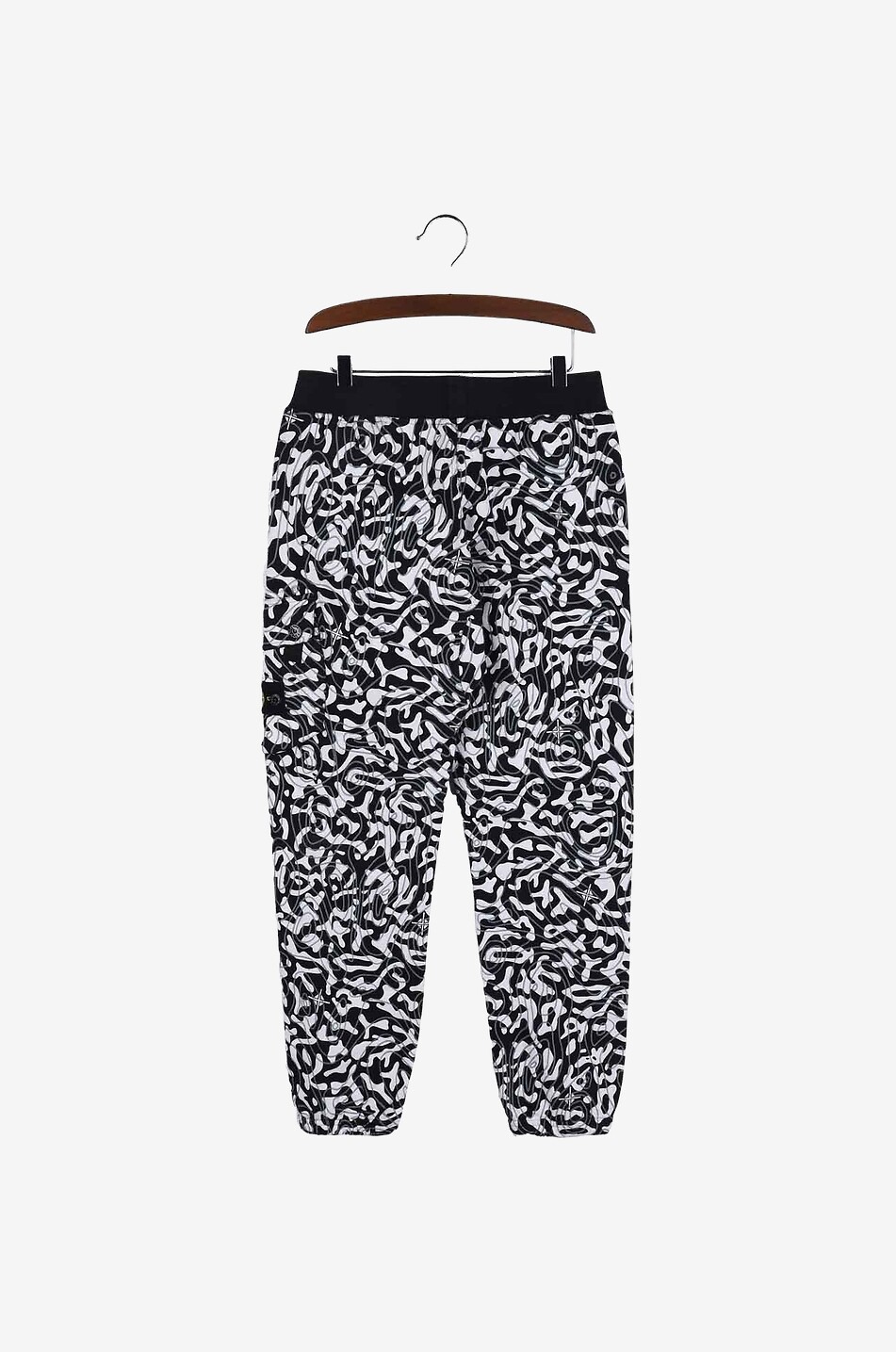 STONE ISLAND JUNIOR 61820 camouflage patterned boy's track cargo trousers Boy BLACK 2