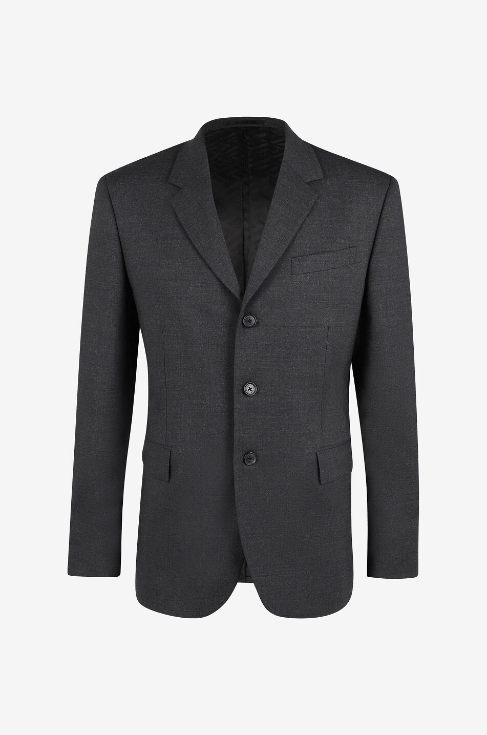 Single-breasted virgin wool slim fit blazer