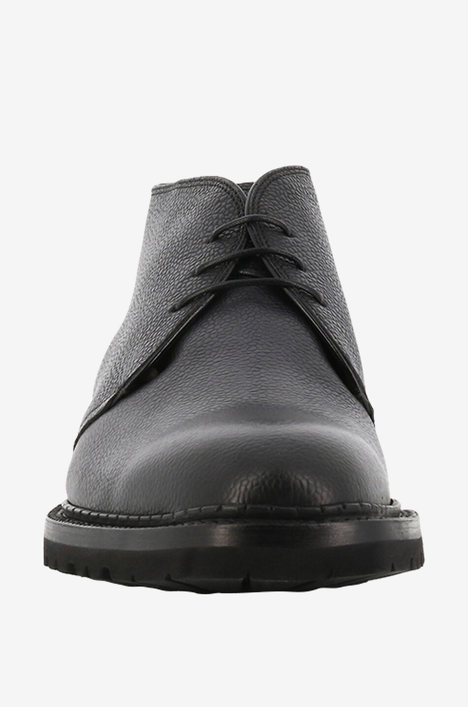 Grained leather lined high-rise lace-up shoes