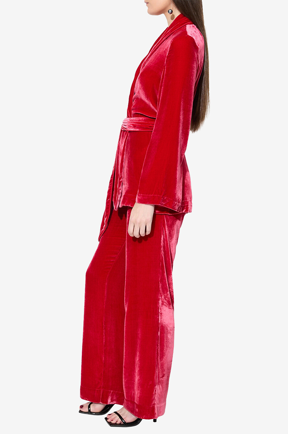 SLEEPING WITH JACQUES Bon Vivant viscose robe Women RED 4