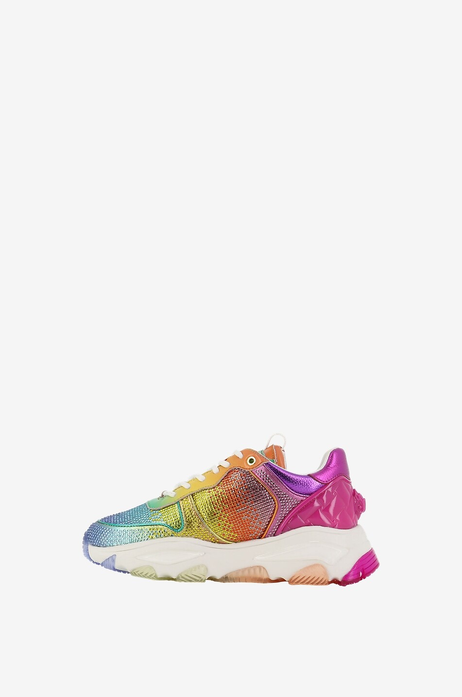 KURT GEIGER LONDON Baskets à lacets en cuir Lettie Eagle Femme MULTICOLORE 3