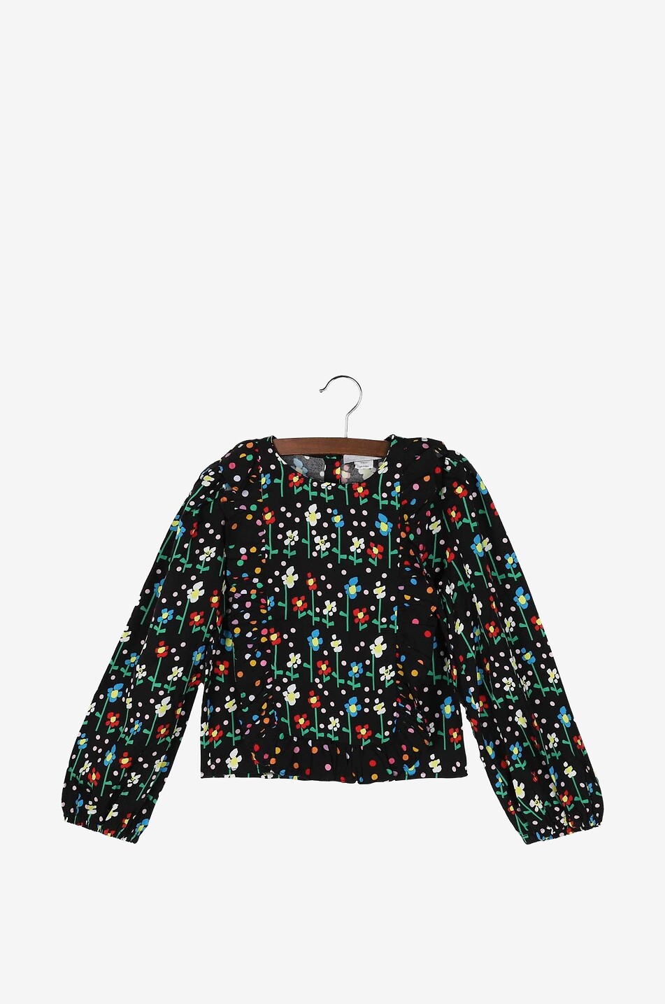 STELLA McCARTNEY KID Mädchen-Bluse mit Latz Daisy Mädchen SCHWARZ 1