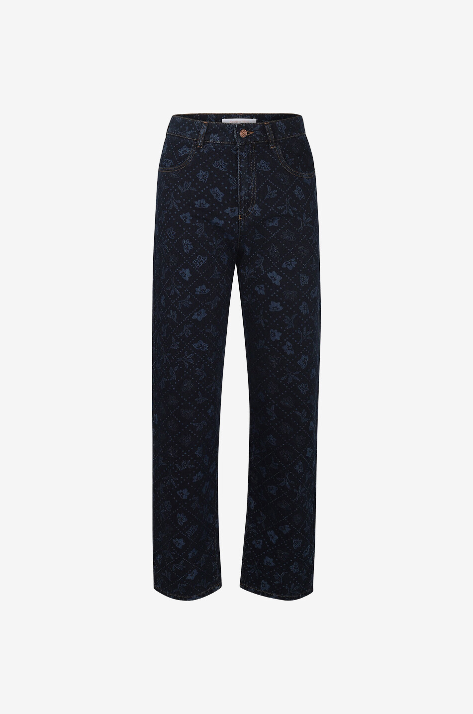 SEE BY CHLOE Keiljeans aus Bio-Baumwolle mit Print Stevie Damen DUNKELBLAU 1