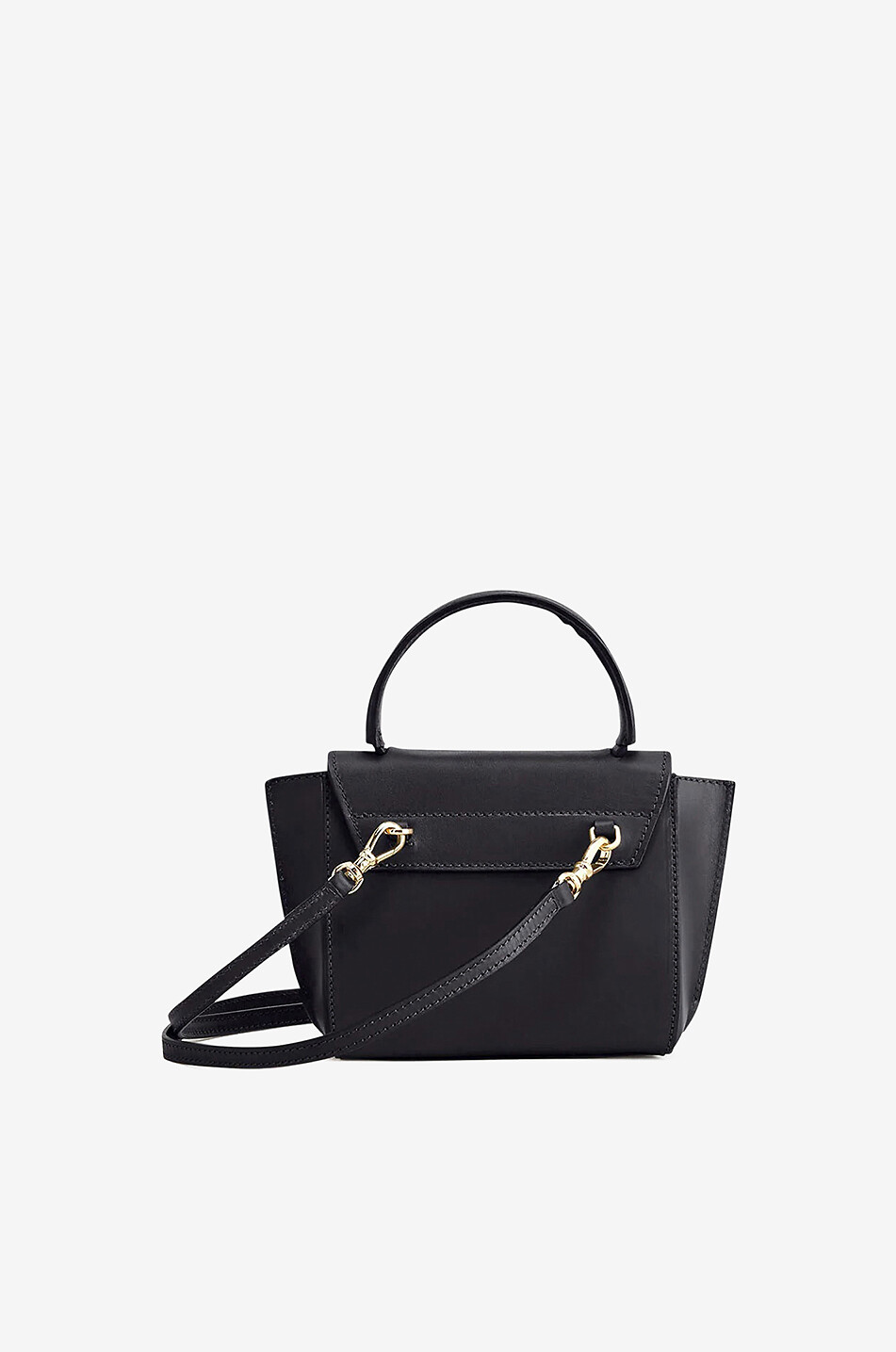 ATP ATELIER Montalcino mini smooth leather cross body bag Women BLACK 2