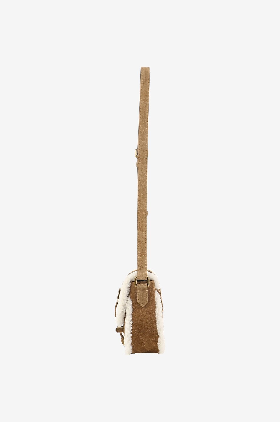 GOLDEN GOOSE Rodeo suede-look handbag Women BEIGE 4