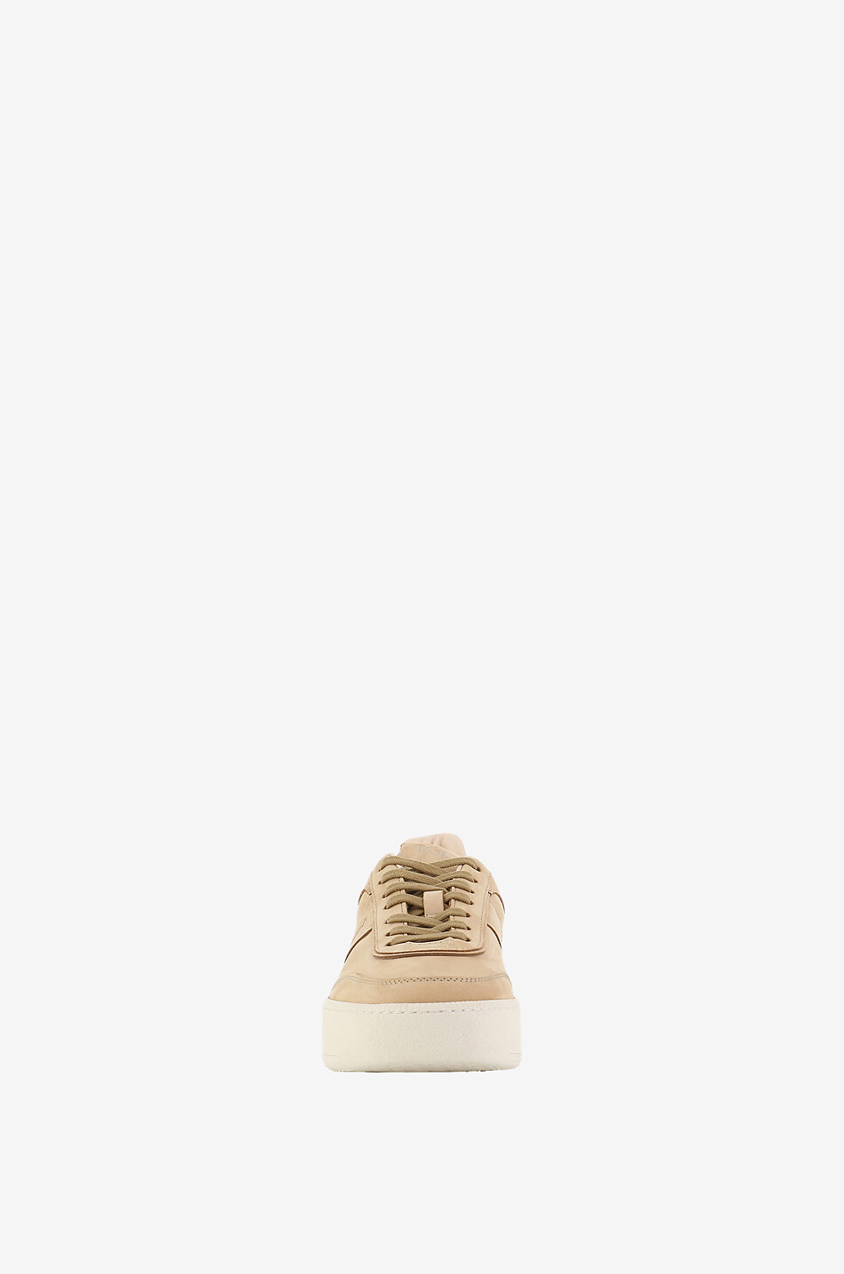 TOD'S Suede low-top sneakers Women Light beige 2