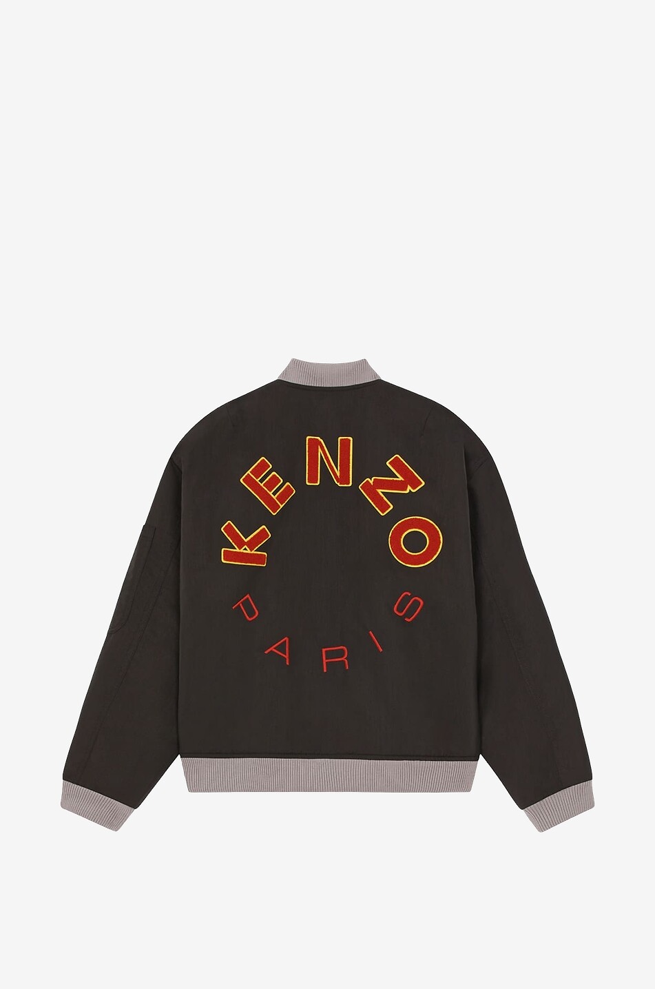 KENZO Varsity technical twill bomber jacket Men BLACK 2