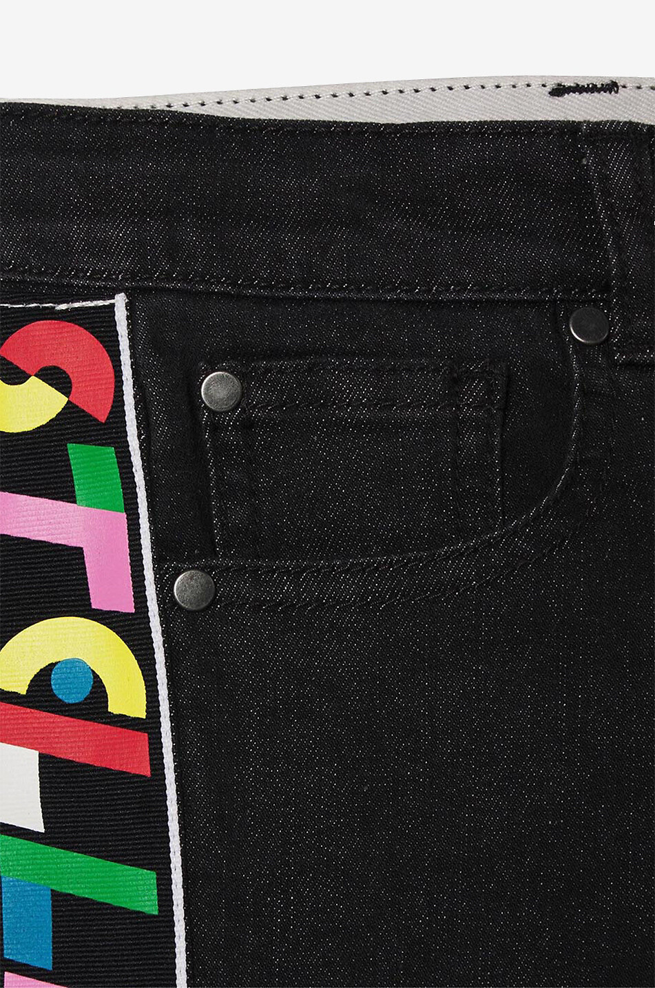 STELLA McCARTNEY KID Mädchen-Jeans im Mom-Fit Logo Tape Mädchen SCHWARZ 2