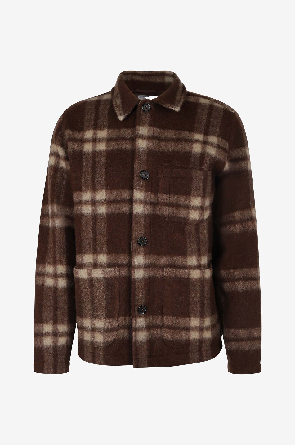 Field shirt jacket in checked flannel