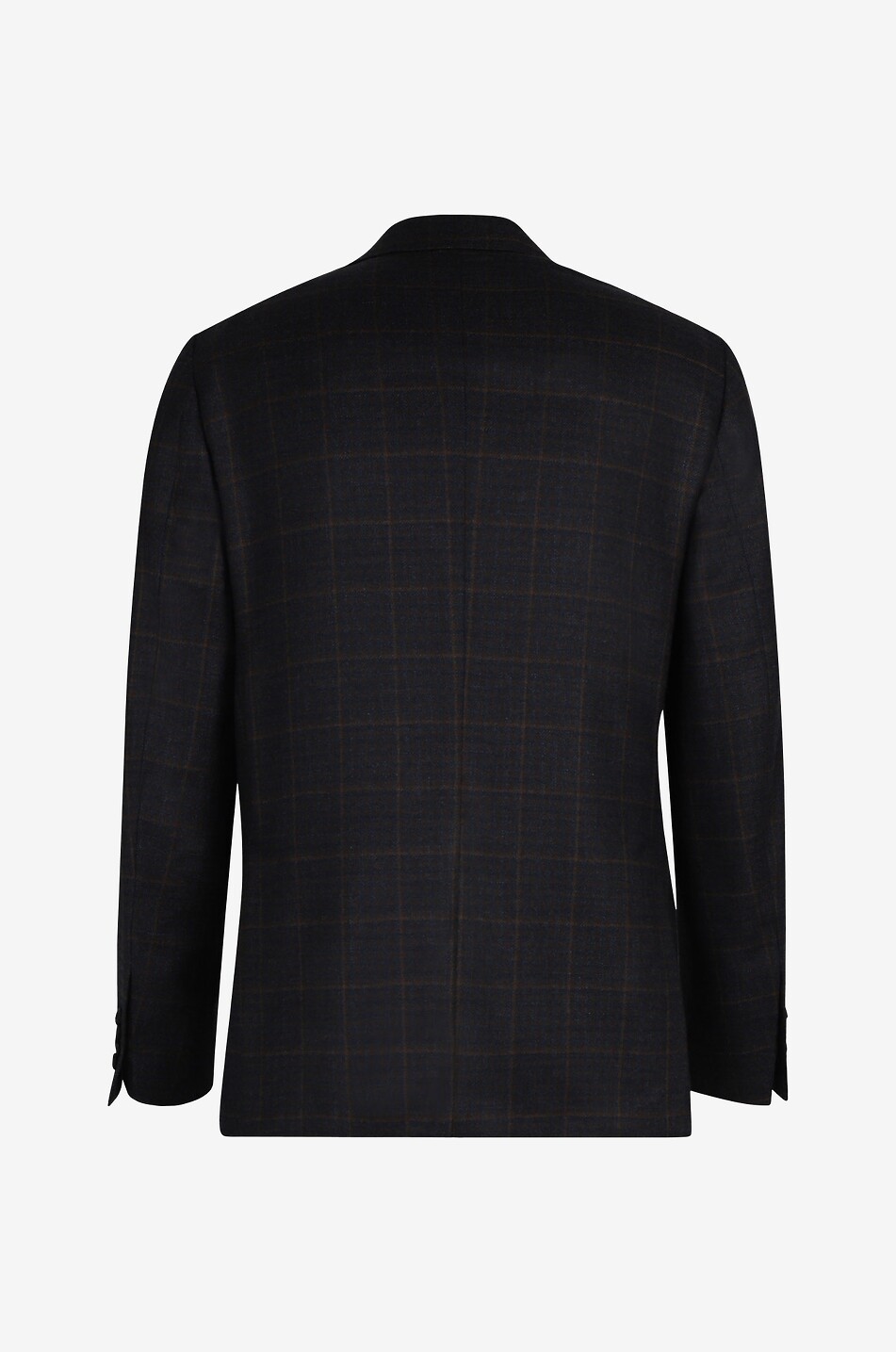 GIAMPAOLO Leuca checked wool blacer Men DARK BLUE 2